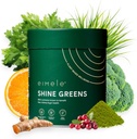 eimele  Shin Shine Greens | Plantebasert Superfood Grønn pulver for Gut Helse | Støtter energi, Digestion og immunitet | Pakket med antioksidanter, essensielle næringsstoffer og probiotika | 42 serveringer (5.29oz)