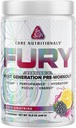 Core Nutritionals Fury V2: Pre-Workout pulver for å maksimere ytelsen i Gym W/Zum-XR® koffein, L-CItruline og Alpha GPC (40 Scoops) (Black Lightning)