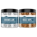 Jordborne elementer Rose HIPS & Bromelain Capsule Bundle (200 kapsler hver), ren og ufortynnet, Ingen tilsetningsmidler