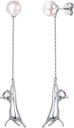 SILVERKUTT 925 Sterling sølv øredobber for kvinner, Silver Cat/Dinosaur/Devil Horn/Leaf/Snake/Skeleton forskjellige øredobber eller øredukker