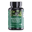PlantFusion Vegansk Magnesium Glycinate Complex 400 mg - høy absorpsjon og biotilgjengelighet - Chelatert - støtter muskelavslapping, søvn, kardio helse, stress relief og energiproduksjon - ikke GMO