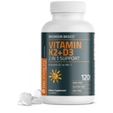 Bronson vitamin K2 D3 (MK7) Supplerende ikke-GMO formel vitamin D3 5000IU (125 mikrog) og 90 mikrog K2 MK-7, lett å svelge D & K kompleks, 120 tabletter