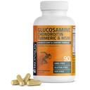 Bronson Glucosamine Chondroitin Turmeric & MSM Advanced Joint & Cartilage Formula, støtter sunne ledd, mobilitet og Cartilage - Ikke-GMO, 90 Kapsler