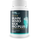 Brain Memo Max Pro Plus - Top Memory & Brain Memo Max Pro Supplement - Støtte Forbedret minne og mental akualitet - Bistand Naturlig hjernefunksjon - Støtte Fokus, Mental Recovery, & Energi