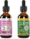 Rejuvica Health Balanced Femme + VitaLiver - Støtte Kvinnebalanse + Liver Support- Liquid Levering for bedre absorpsjon - Melk Thistle, Dong Quai, Artichoke, Maca, Dandelion og mer!