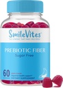 Prebiotiske Fiber Gummies for Digestive Helse | Støtter Gut Bakterier & Digestive Regularity | Vegansk, Keto, Kosher | Glutenfri, Ikke-GMO, Plantebasert | Naturlig Berry Flavor | 60 Count