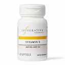 Integrativ Terapeutika Vitamin E - Antioksidant Supplement for kariovaskulær helsestøtte* - hjertestøtte* - Dairy-Free & Glutenfri - 60 Vitamin Softgels (60 Serveringer)