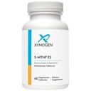 XYMOGEN 5-MTHF ES - 17.000 mg DFE - Bioactive Folate Supplement som Quatrefolic - Mood, Cardiovaskulær + Methylation Support - Vitamin B Metyl Folat som L-metylfolat (60 kapsler)