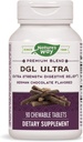 Naturens måte DGL ULTRA 10:1 Extra styrke, 75 mg per porsjon, tysk sjokolade flavored, 90 Chewables, pakke med 2 (Packing May Vary)