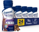 Sikre høyproteinmelk sjokolade ernæringshake, klar til å drikke, 16g protein og 27 vitaminer og mineraler, 8 fl oz, 24 Pack