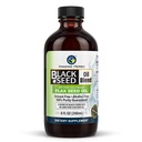 Amazing urter kaldpresset svart frø og flaksfrøolje blanding - Glutenfri, ikke-GMO, høy i Omega 3, 6, & 9, støtter ledd, hjerne og hjertefunksjon - 8 Fl Oz