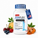 N-Labs ExaFlex Glucosamine Chondroitin MSM, Bromelain Capsules - Joint Supplements for menn og kvinner med Boswellia Extract, Turmeric og Quercetin - Støtter felles helse - laget i USA - 60 Kapsler