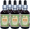 Muira Puama (Ptychopetalum Olacoides) Glyceritt, organisk alkoholfri flytende ekstrakt (merkenavn: HerbalTerra, stolt laget i USA) 5x2 fl.oz (5x60 ml)