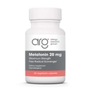 Allergi Forskningsgruppe Melatonin 20mg - ren melatonin, Ekstra styrke for voksne, søvnhjelp, høy dose, vegetariske kapsler - 60 greve