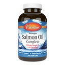 Carlson - Salmon Oil Complete, 700 mg Omega-3s + Astaxanthin, Cardiovaskulær støtte, Hjernefunksjon og felles helse, norsk, 240 Softgels