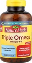 Triple Omega 3-6-9, 150 Softgels verdi størrelse, Omega Supplement for hjerte helse