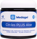 Sirkler Plus Aloe Hydrogel Pads Øyeblikkelig kjøling og beroligende lindring for sykepleie, blemmere, Bug Bites, mindre brenner og Chafing | 48ct circular Pads