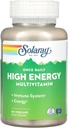 Solaray - En gang daglig høy energi W/O jern, 90 kapsler