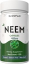 Neem Leaf Capsules 1000 mg pulver | Azadirachta Indica Leaf Herbal Supplement | Ikke-GMO, Glutenfri | Ingen kunstige additiver | Tradisjonelle Herbal formel (120 greve (Pack of 1))