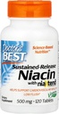Doktorens beste ekte niacin utvidet frigivelse, 500 mg, 120 greve
