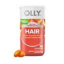 OLLY Ultra Styrke Hår Softgels, støtter hår helse, Biotin, Keratin, vitamin D, B12, Hair Supplement, 30 dagers forsyning - 30 teller (Packing May Vary)