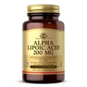 Solgar Alpha Lipoic Acid 200 mg, 50 Grønnsaker Capsules - Antioksidant Support - Hjelper til å resirkulere Glutation, vitamin C & E, CoQ-10 - Ikke-GMO, Vegan, Glutenfri, Dairy Free, Kosher - 50 Serveringer