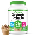 Orgain Organic Vegansk Protein pulver, Iced Coffee - 21g Planteprotein, 60 mg koffein, lav netto carb, ingen Laktose ingredienser, Ingen tilsatt sukker, ikke-GMO, For rister og smoothies, 2,03 lb