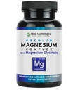 Trio Nutrition Magnesium Complex 90 dagers forsyning 420 mg naturlig ro, slappe av, stress relief og muskelgjenvinning Magnesium Glycinate Supplement med vitamin B6 for rask absorpsjon
