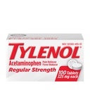 Tylenol regelmessige styrketabletter med 325 mg acetaminophen, feber Reduser og smertestillende for hodepine, ryggsmerter, muskelsmerter, leddsmerter og menstruasjonskramper, 100 ct