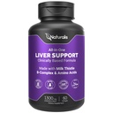 Naturalis Silymarin Melk Thistle 1300mg Forbedret med B-kompleks & Aminosyrer ® 13-i-1 Liver Cleanse, Detox & Reparasjon ® 60 Liver Essential Softgels