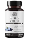 Svart Seed Oil Capsules | (Non-GMO & Vegan) Cold-Pressed Nigella Sativa Leverer ren svart Cumin Seed Oil | Super Antioksidant for Digestion, Joints, Hår & Hud | 500mg per Kapsel