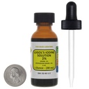 Lugol iodin / 2% løsning / 1 Oz i en Amber Glass flaske / gratis dropper