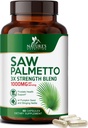 Saw Palmetto for menn 1000MG - 3X Styrke Prostata Helse Supplement - Herbal Ekstrakt Supplement - Prostata Supplement for menns helse støtte, Prostata Urinal og hår helse støtte - 60 Kapsler