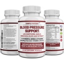 Blood Pressure Support Supplements - Sunn Heart, Kolesterol, Cardio, Hypertensjon, høy BP - 13 vitaminer og urter - Folsyre, vitaminer C B6 & B12, Hawthorn Olive Leaf hvitløk, 90 Capsule
