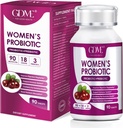 GDME Women's Probiotics, 90 tabletter 90 milliarder CFU 18 strimler, inneholder organisk prebiotiske tranebær,probiotiske kosttilskudd for digestion, immunisme, kvinners helse, soya gluten dairy gratis