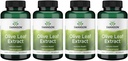 Swanson Olive Leaf Extract Kapsler med 20% Oleuropein - (120 Kapsler, 500 mg Hver) 4 Flasker