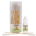 Vi elsker Doodles Hunde ørerenseløsning Kit | Forebygg infeksjoner | Naturlig | laget i USA | Øredråper for hunder | Kylling, Deordoring, Yest & Mites infeksjon (Serum + 25 Swabs)