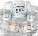 Bundle - Turkesteron & Tongkat Ali + Fadogia Agrestis + Creatine + Sulforaphane + TUDCA - Boost Stamina, Muskelvekst, Liver Helse, Kognitiv funksjon & Detox - laget i USA