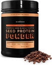 Sun Bay Organics Pumpkin og Melk Thistle Seed Vegansk Protein pulver - 1lb Canister - Kaffe Plant Basert Protein pulver Shake Mix - 13g Protein Blanding - Soya, Dairy, Sukker og Glutenfri