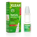 Xlear 12 Hour Nasal Decongestant Spray, Naturlig saltvannssprøyte med Xylitol og Oxymetazolin, Instant Sinus Pressure and Congestion Relief for barn og voksne 0,5 fl oz (pakke med 1)