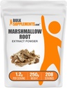 BulkSupplements.com Marshmallow Root Extract Powder - Marshmallow Root Supplement, Herbal Supplement - Glutenfri, 1,2 g per servering, 250g (8,8 oz) (Pack of 1)