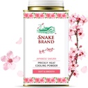 Slange merkevare Prickly varme kjølepulver til daglig bruk - Anti-kaffing, varme utstråling relief, mykt sakura Scent (4,9 Oz / 140g)