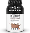 BIOSTEEL Recovery Protein Plus pulvertilskudd, Grass-Fed og ikke-GMO formel, sjokolade, 27 serveringer