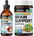 BIO KRAUTER Brain Support 60 Gummier & Brain Support Mushroom Tinkture 4 Fl. Oz.