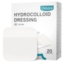 Dimora 20 Pack Hydrokolloid sårkjole, Ultra Thin 4" x 4" Store plastbånd med selvklebende