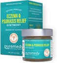 Puremedy Eczema & Psoriasis Relief Ointment Alle naturlige Salve Soter og Relives Symptomer på tørr kløe Flaky Scratchy eller Weepy hud - 1 oz Jar