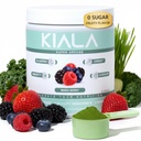 Kiala Ernæring Super Grønn, Organisk Grønn pulver med Spirulina & Klorella for Digestion, Gut Helse, Immunitet, Energi, Glutenfri, Vegansk, Sukkerfri, Blandet Berry, Spectra Blanding, 30 Serveringer