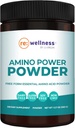 Reignite velvære av JJ Jomfru | Amino Power pulver | Easy-Absorb Essentielle Aminosyrer med Alpha-Ketoglutarate | Trening, Muskler, Metabolisme og energi støtte | Fruit Punch Flavor | 30 Serveringer