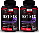 FORCE FACTOR Test X180 PM, 2-Pack, Testosteron Booster for menn, Overnattingstestosteron Supplement for å bygge muskler, øke styrke, og fremme dypere, sunnere søvn og gjenoppretting, 240 tabletter