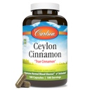 Carlson - Ceylon kanel, kanel Kosttilskudd, 500 mg, kanelekstrakt piller, ceylon kanelkapsler, 180 kapsler